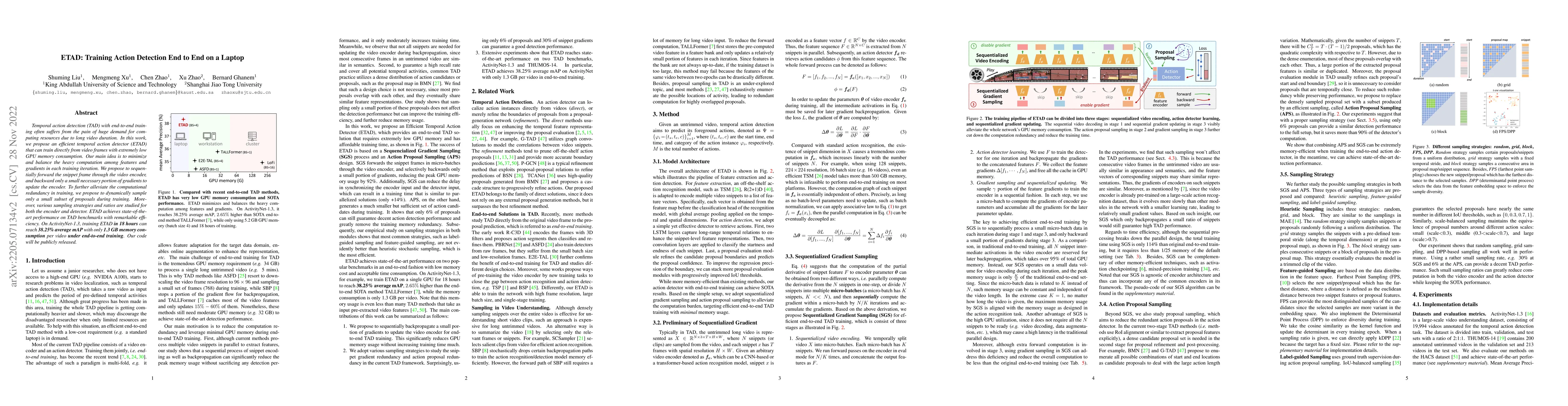 Thumbnail for ETAD: Training Action Detection End to End on a Laptop