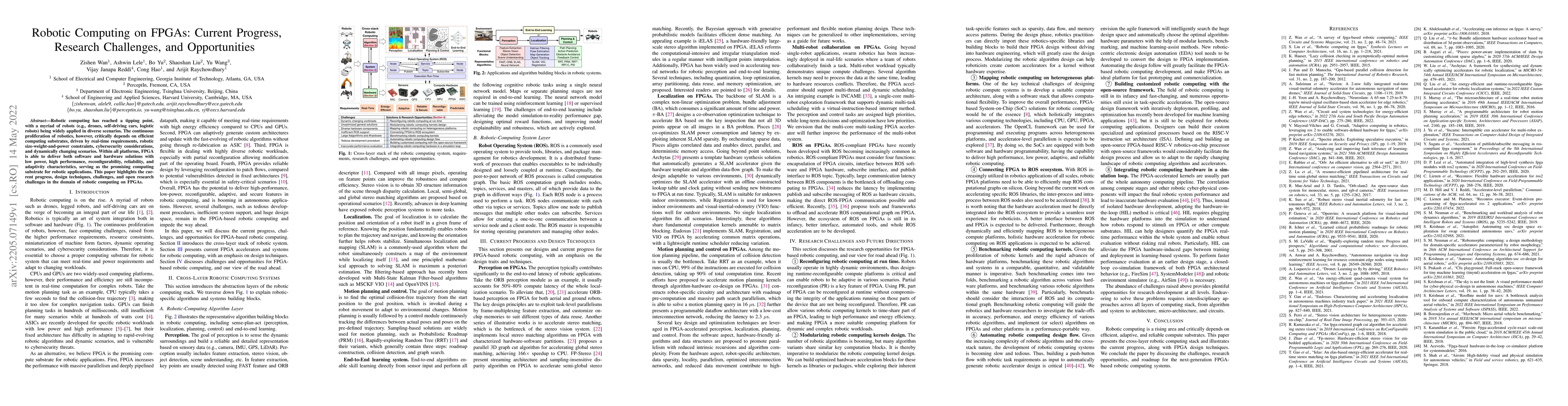 Thumbnail for Robotic Computing on FPGAs: Current Progress, Research Challenges, and
  Opportunities
