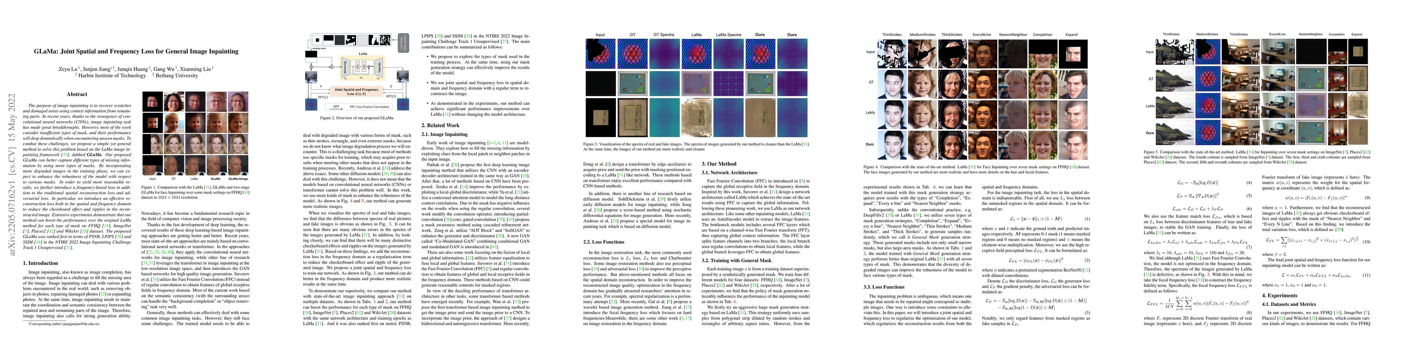 Thumbnail for GLaMa: Joint Spatial and Frequency Loss for General Image Inpainting