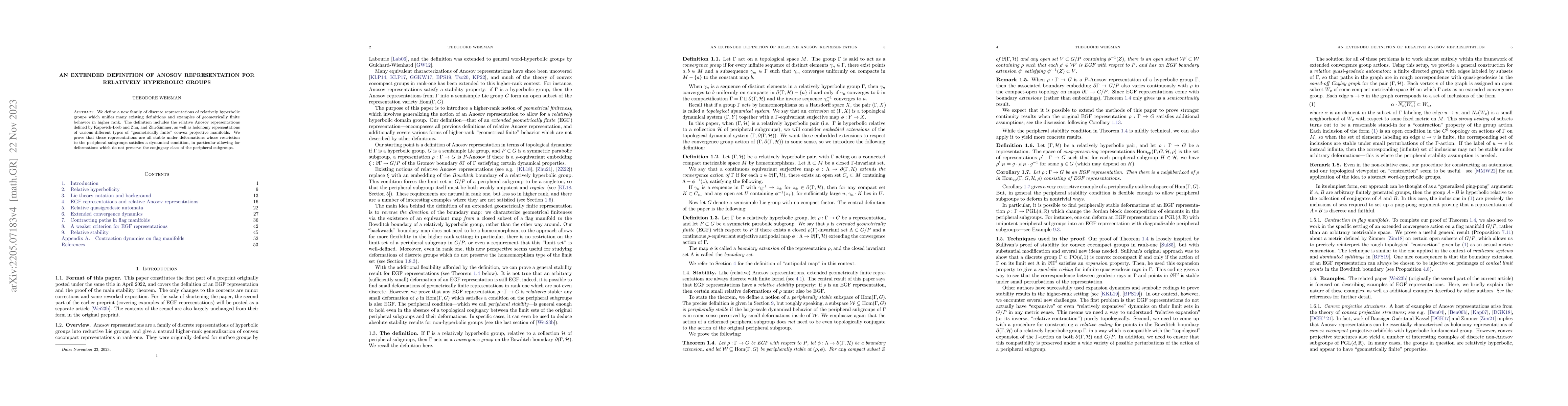 Thumbnail for An extended definition of Anosov representation for relatively
  hyperbolic groups