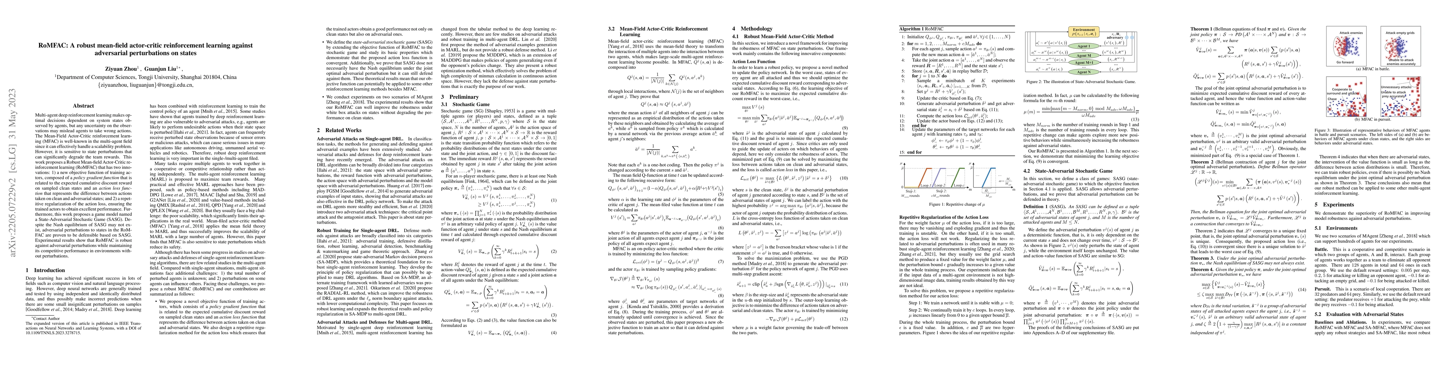 Thumbnail for RoMFAC: A robust mean-field actor-critic reinforcement learning against
  adversarial perturbations on states