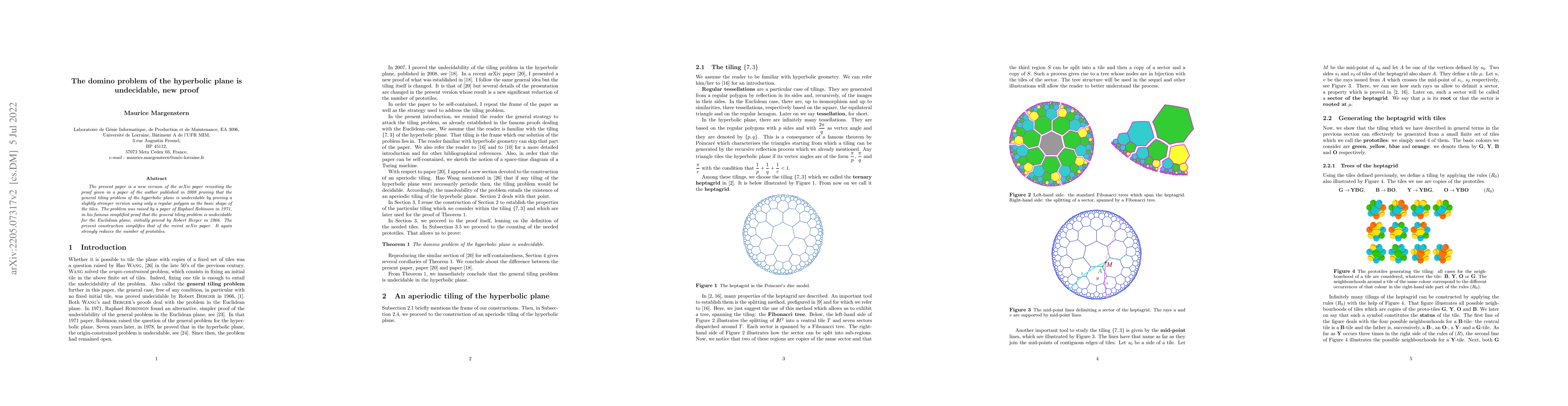 Thumbnail for The domino problem of the hyperbolic plane is undecidable, new proof