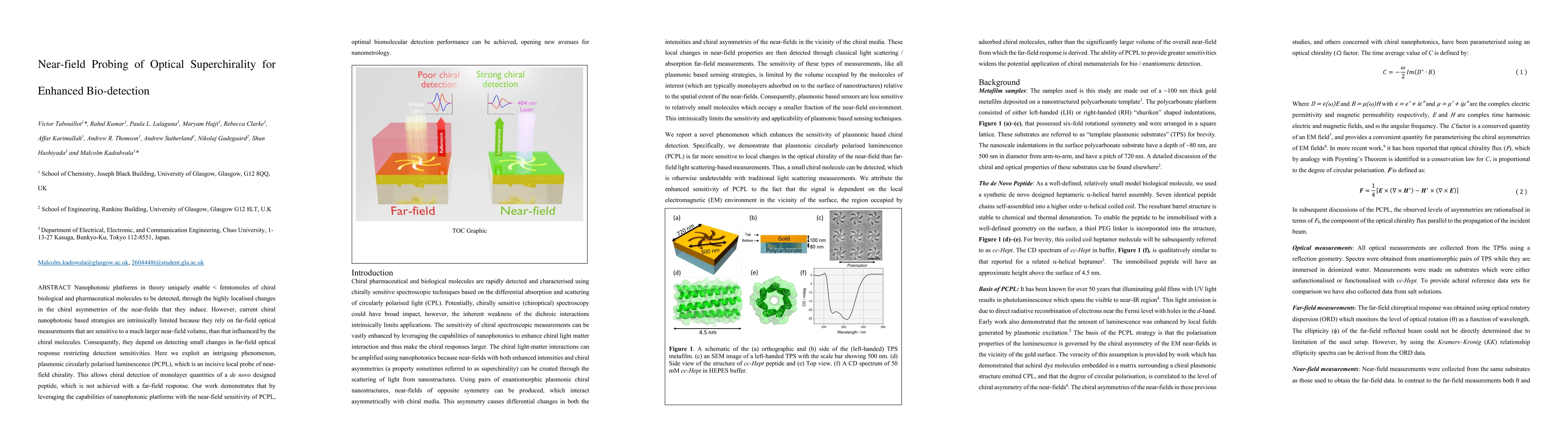 Thumbnail for Near-field Probing of Optical Superchirality for Enhanced Bio-detection