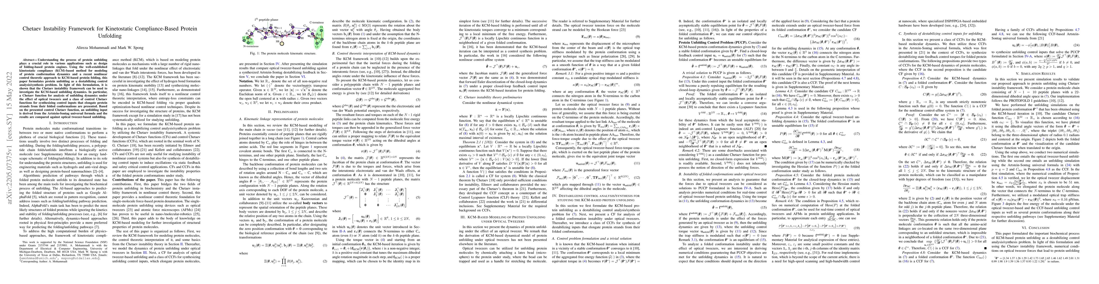 Thumbnail for Chetaev Instability Framework for Kinetostatic Compliance-Based Protein
  Unfolding
