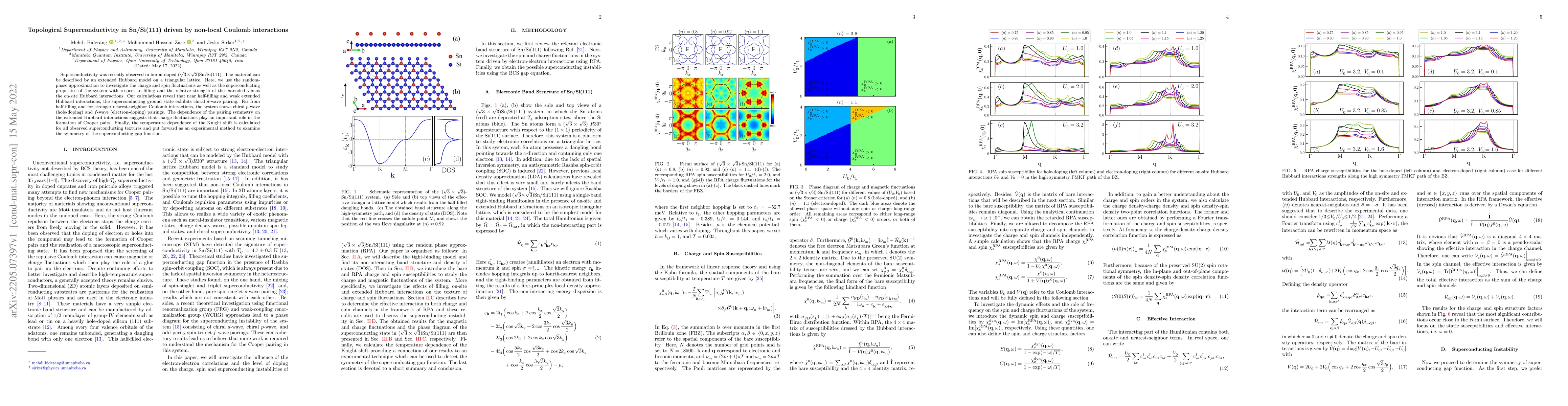 Thumbnail for Topological Superconductivity in Sn/Si(111) driven by non-local Coulomb
  interactions
