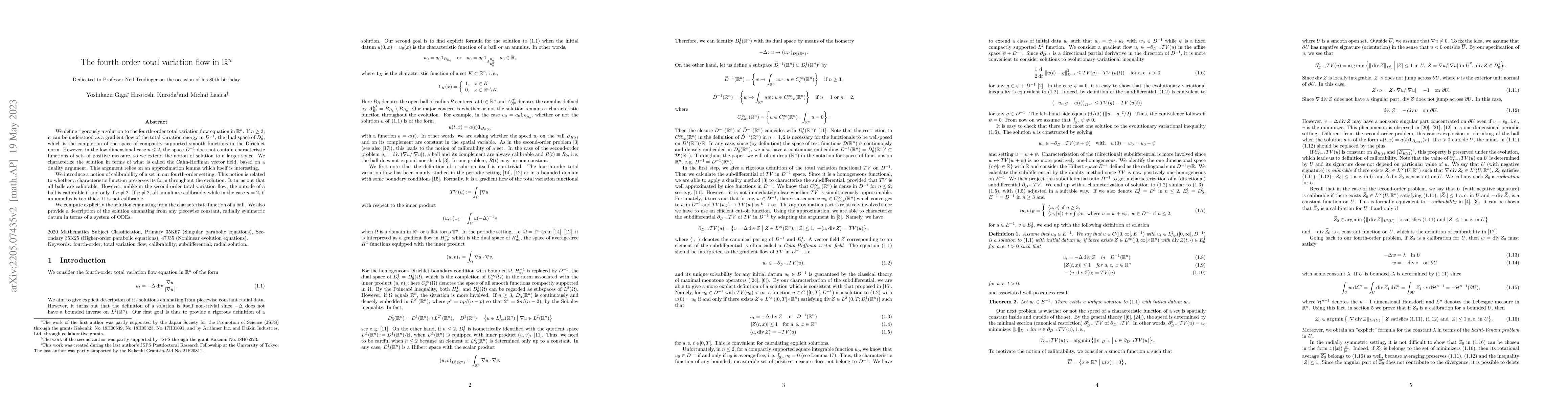 Thumbnail for The fourth-order total variation flow in $\mathbb{R}^n$