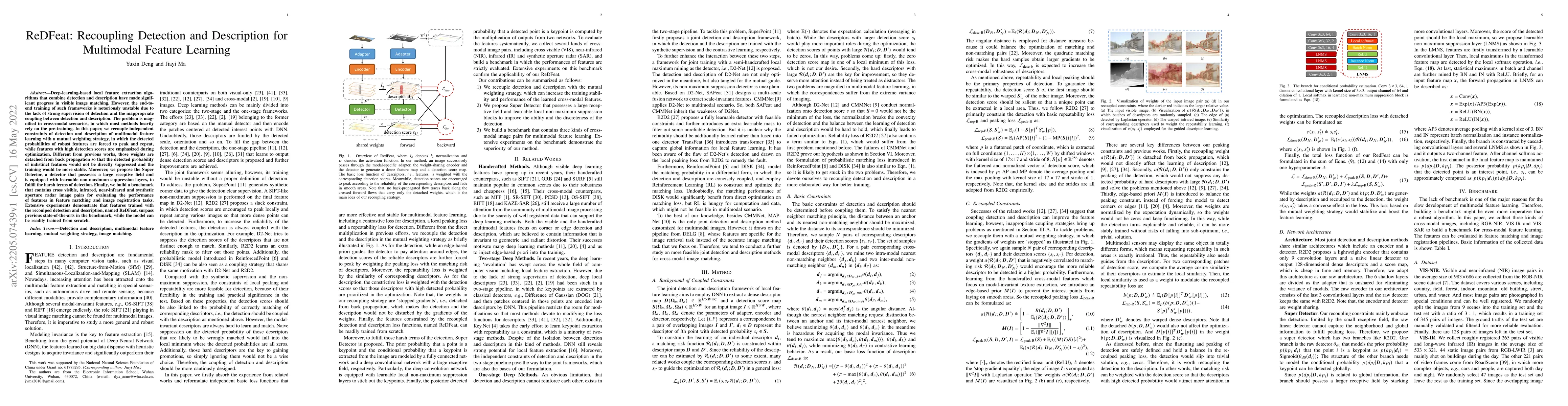Thumbnail for ReDFeat: Recoupling Detection and Description for Multimodal Feature
  Learning