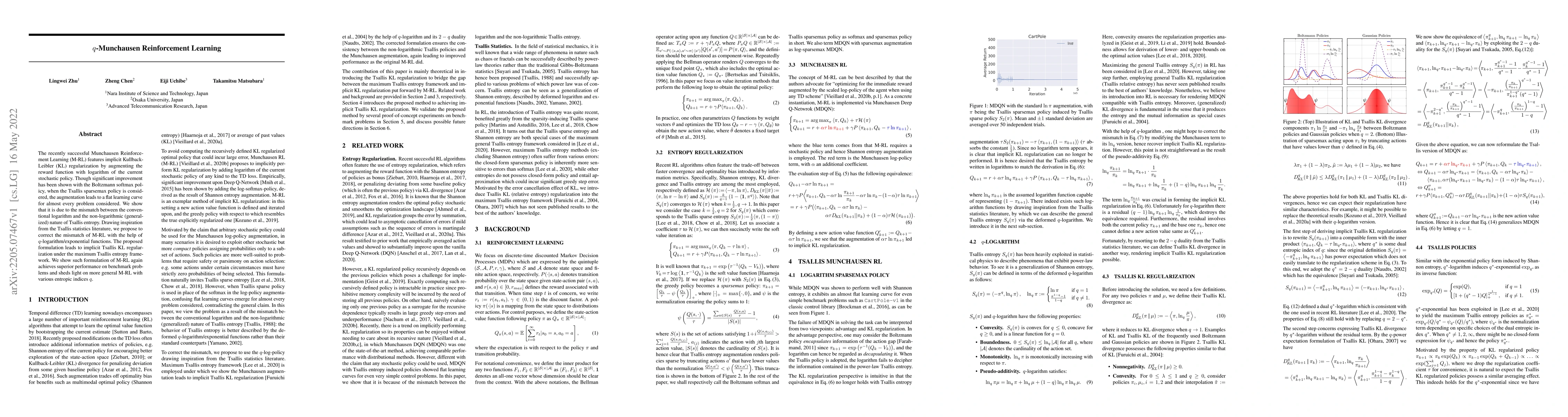 Thumbnail for $q$-Munchausen Reinforcement Learning