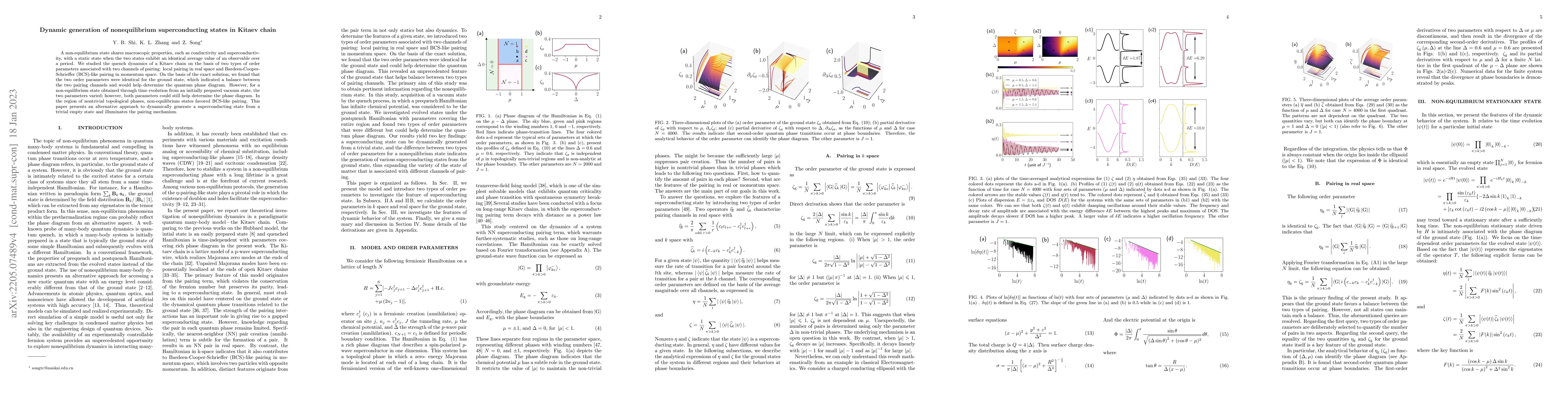 Thumbnail for Dynamic generation of nonequilibrium superconducting states in Kitaev
  chain