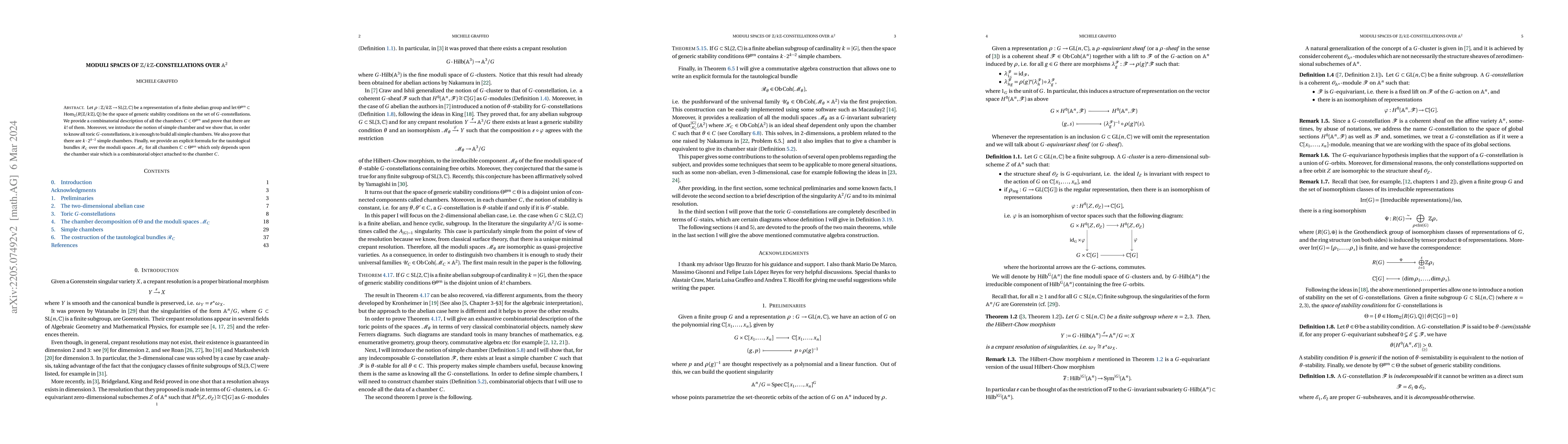Thumbnail for Moduli spaces of $\mathbb{Z}/k\mathbb{Z}$-constellations over
  $\mathbb{A}^2$