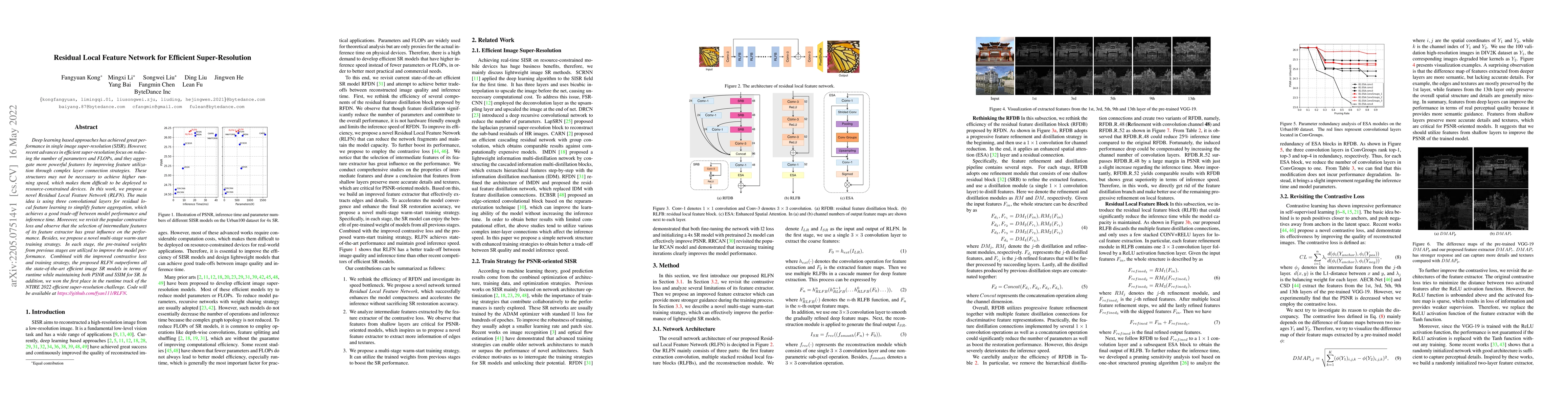 Thumbnail for Residual Local Feature Network for Efficient Super-Resolution