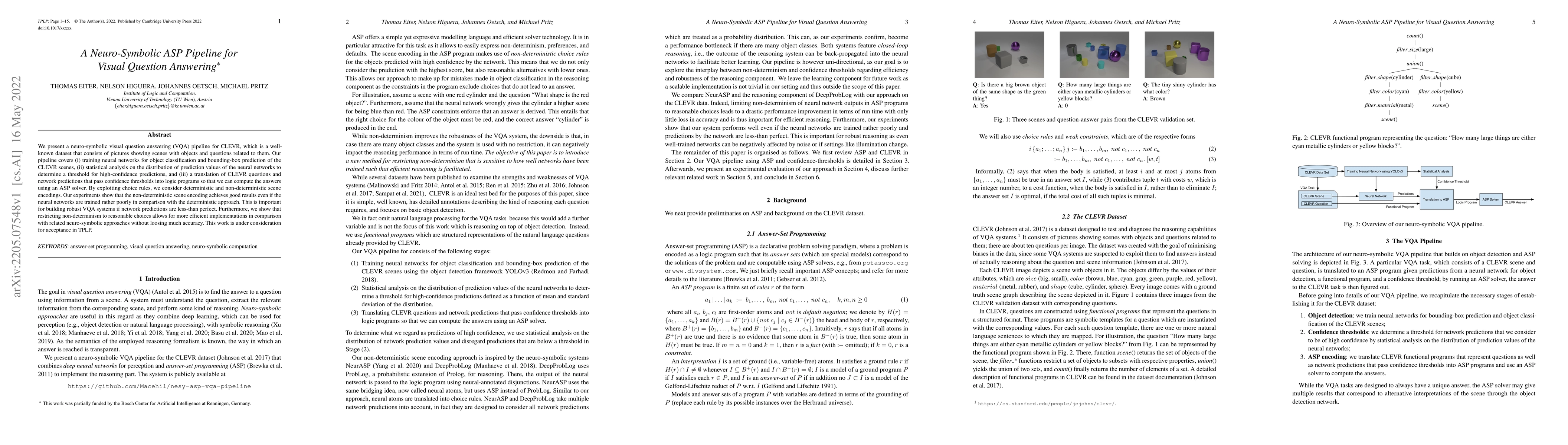 Thumbnail for A Neuro-Symbolic ASP Pipeline for Visual Question Answering