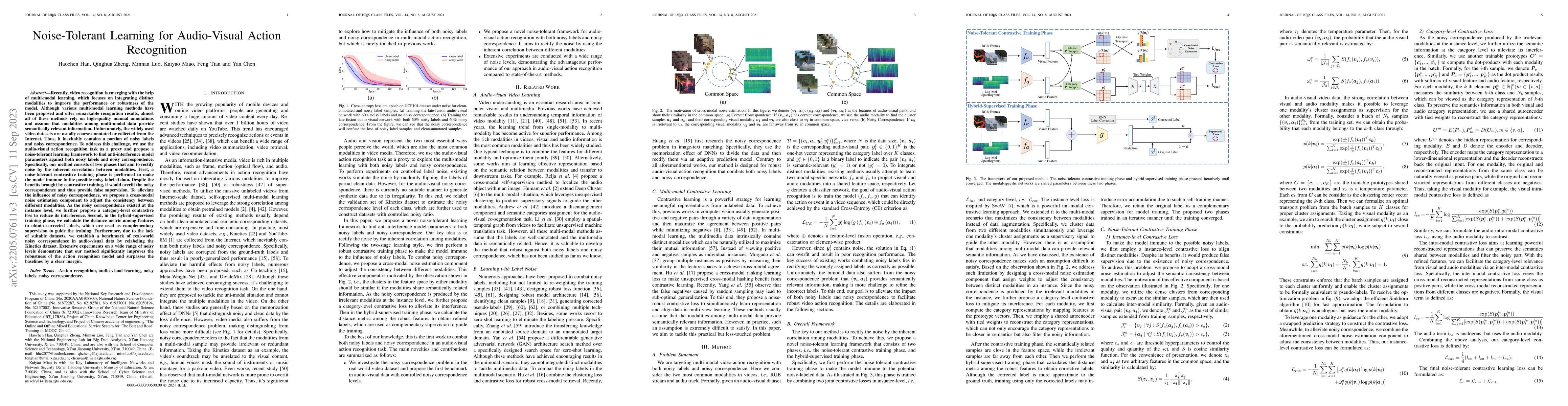 Thumbnail for Noise-Tolerant Learning for Audio-Visual Action Recognition
