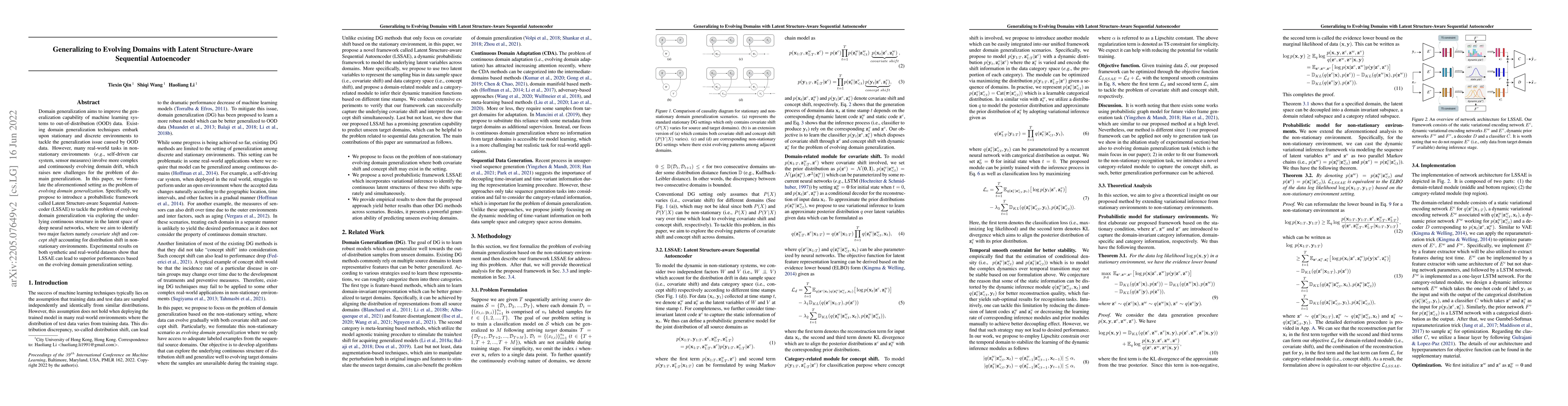 Thumbnail for Generalizing to Evolving Domains with Latent Structure-Aware Sequential
  Autoencoder