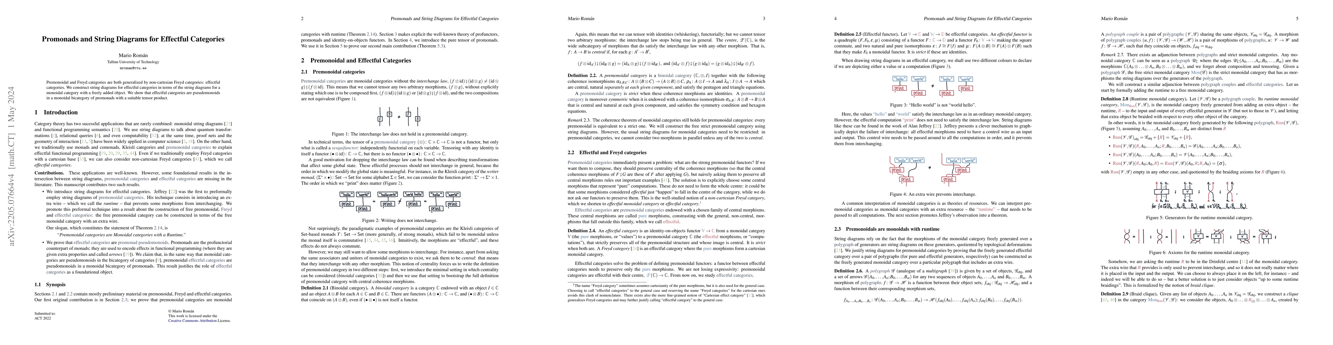 Thumbnail for Promonads and String Diagrams for Effectful Categories