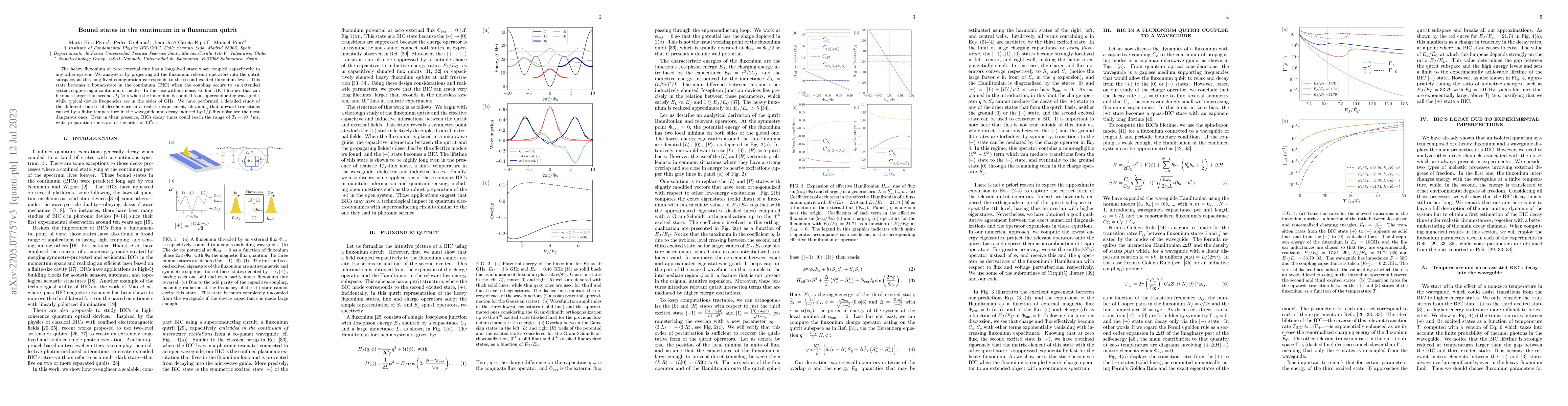 Thumbnail for Bound states in the continuum in a fluxonium qutrit