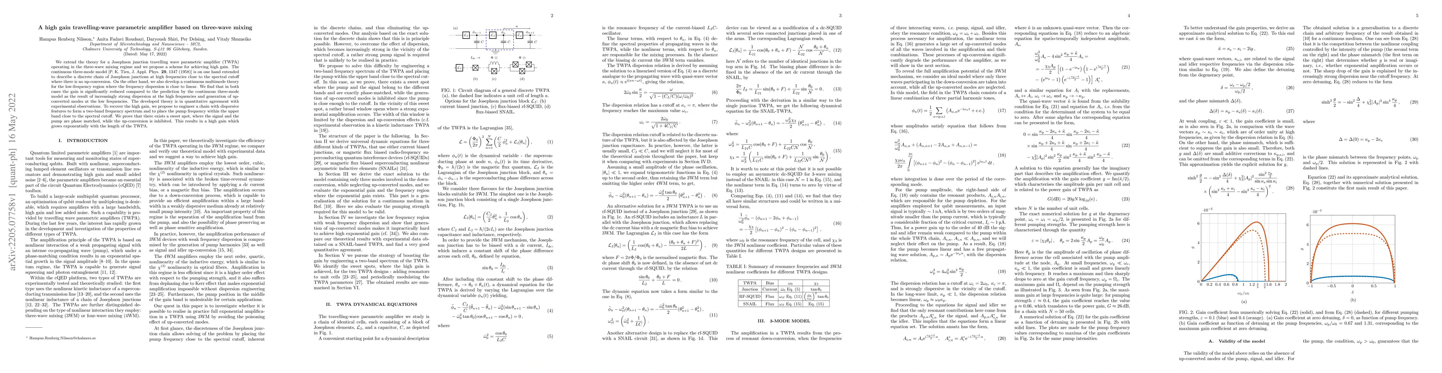 Thumbnail for A high gain travelling-wave parametric amplifier based on three-wave
  mixing