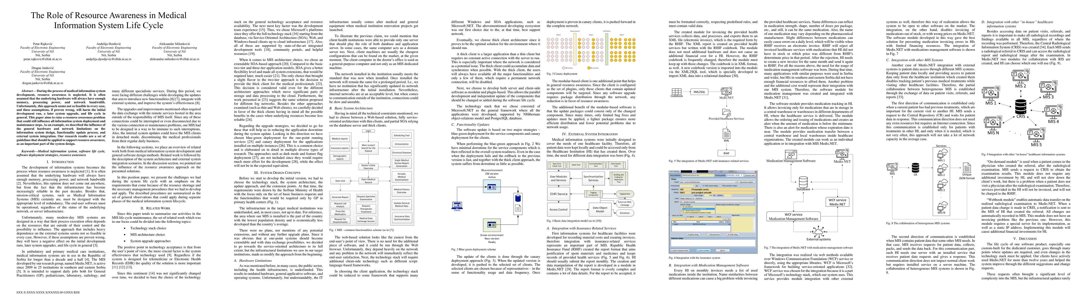 Thumbnail for The Role of Resource Awareness in Medical Information System Life Cycle