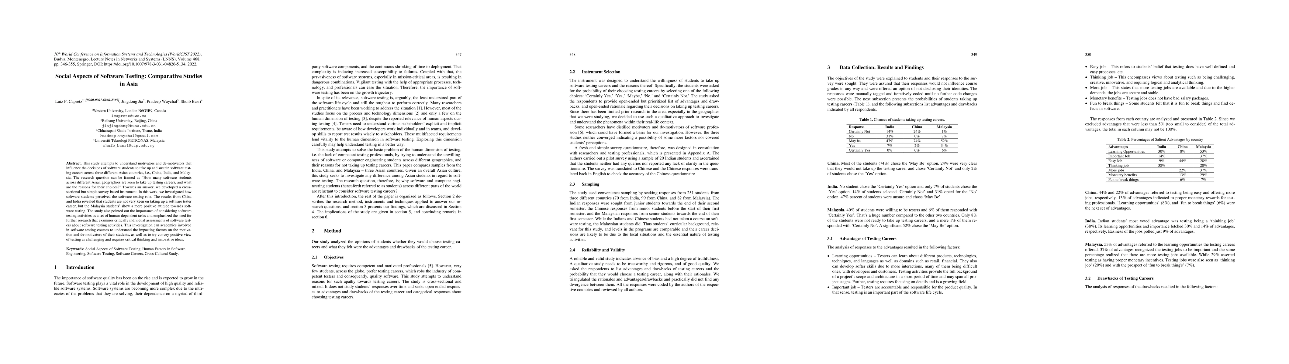 Thumbnail for Social Aspects of Software Testing: Comparative Studies in Asia