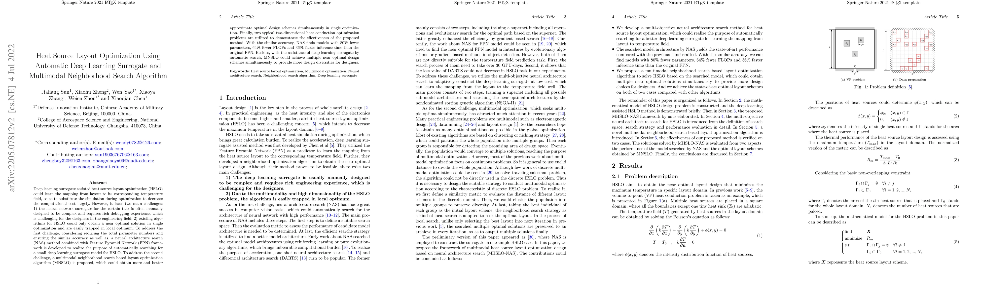 Thumbnail for Heat Source Layout Optimization Using Automatic Deep Learning Surrogate
  and Multimodal Neighborhood Search Algorithm