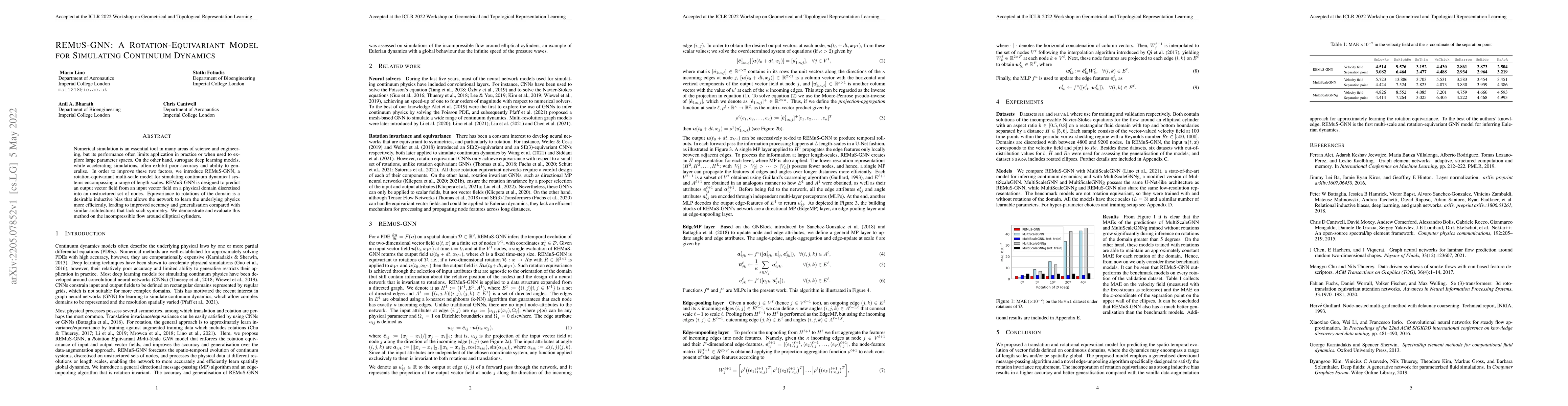 Thumbnail for REMuS-GNN: A Rotation-Equivariant Model for Simulating Continuum
  Dynamics