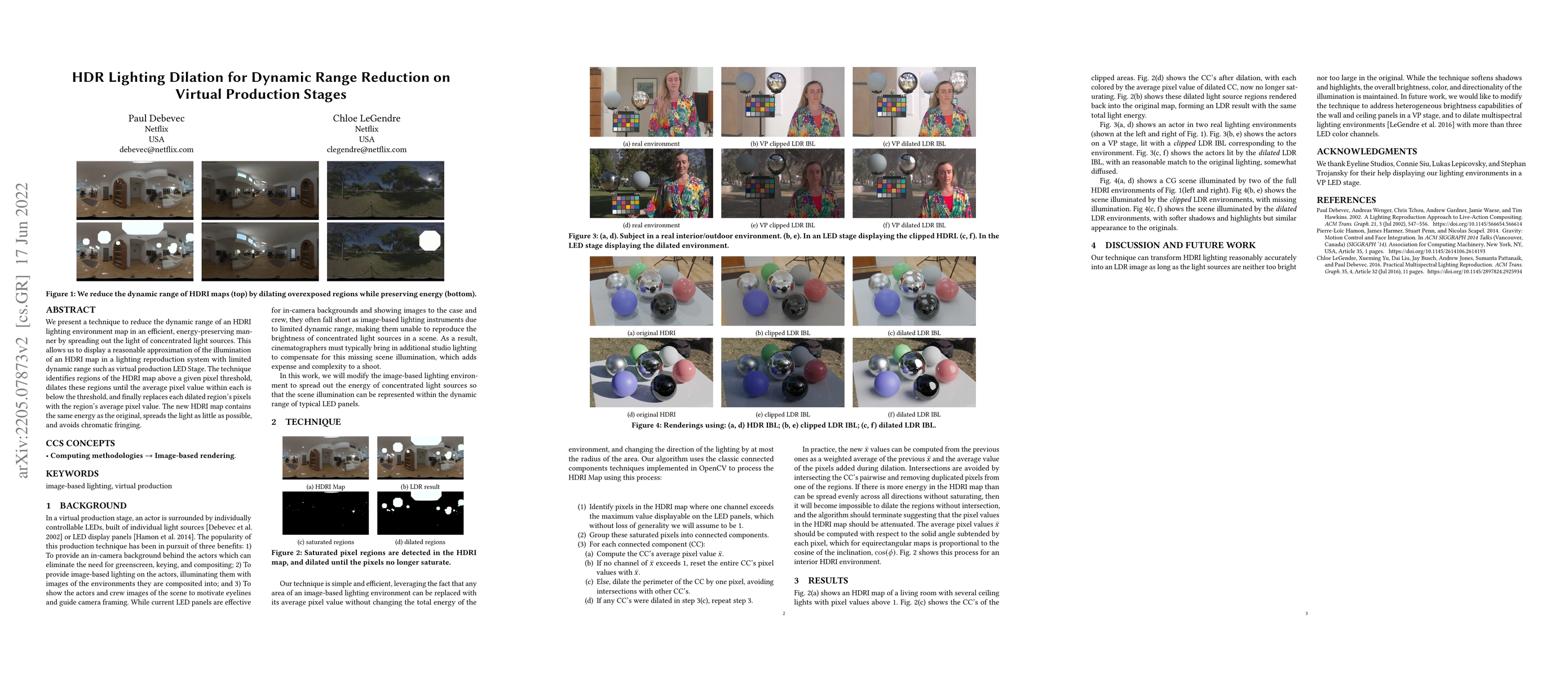 Thumbnail for HDR Lighting Dilation for Dynamic Range Reduction on Virtual Production
  Stages