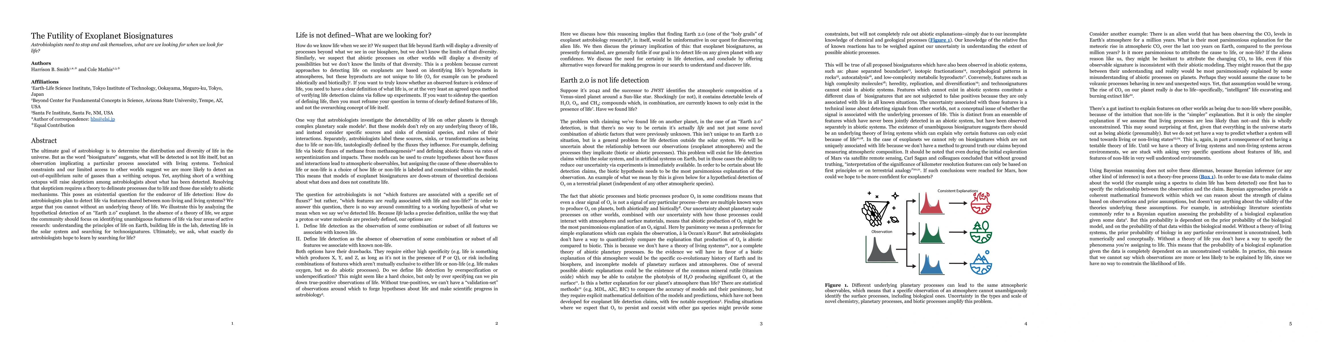 Thumbnail for The Futility of Exoplanet Biosignatures