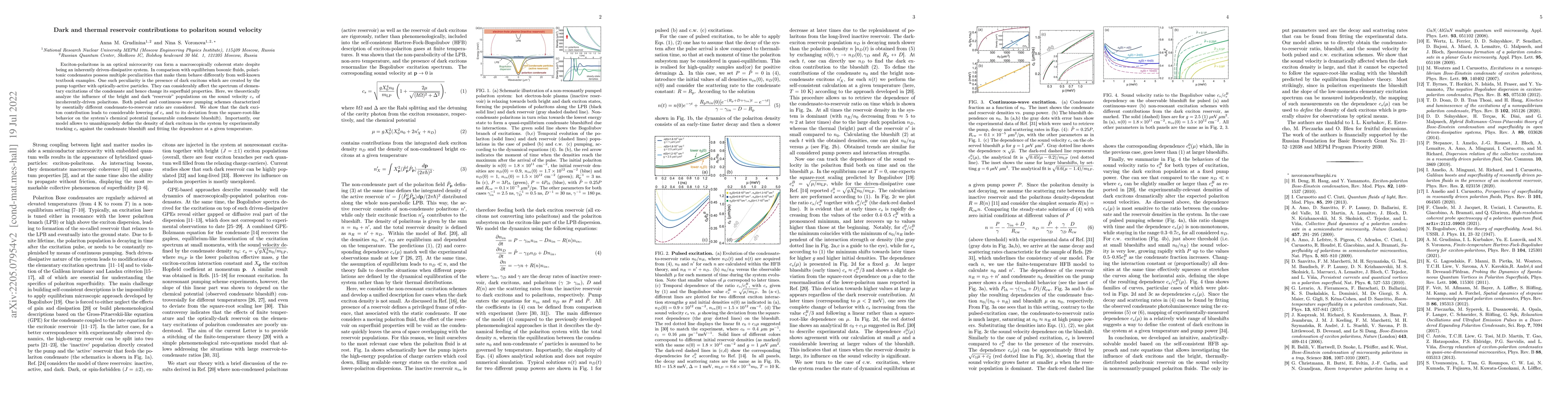 Thumbnail for Dark and thermal reservoir contributions to polariton sound velocity