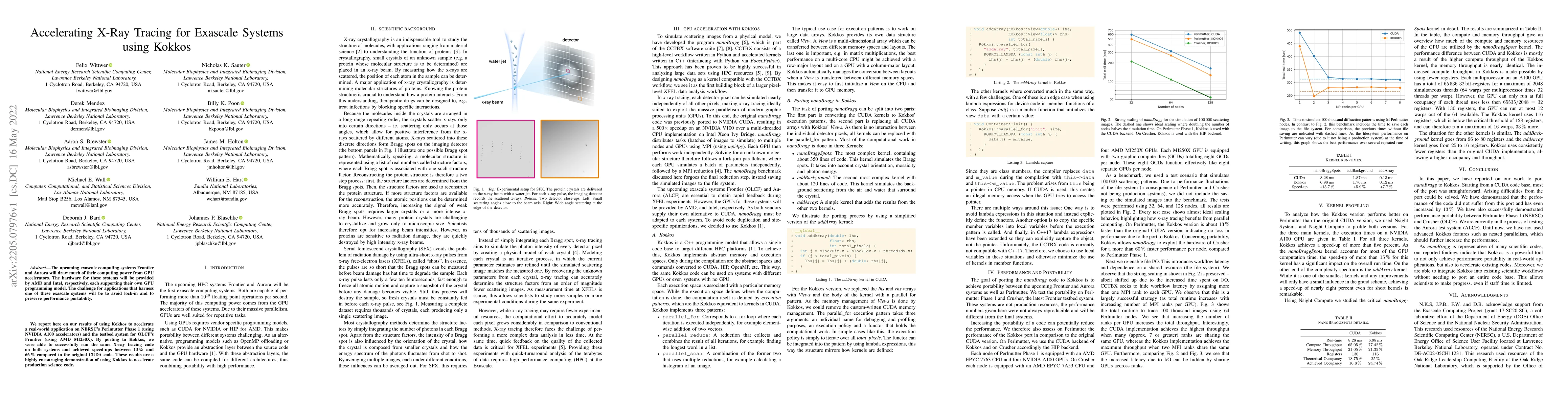 Thumbnail for Accelerating X-Ray Tracing for Exascale Systems using Kokkos