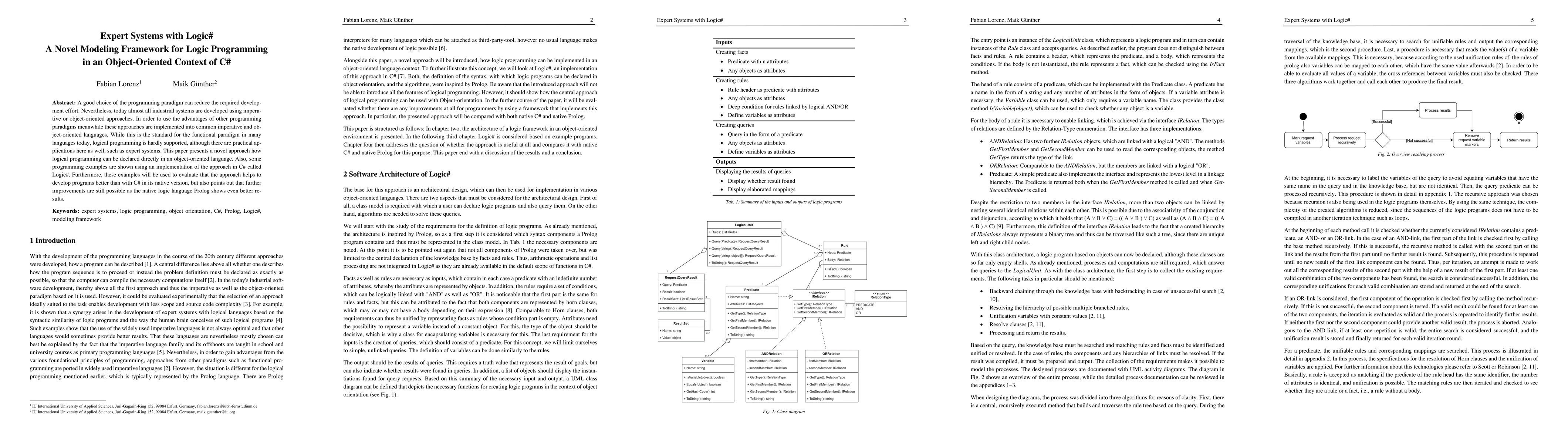 Thumbnail for Expert Systems with Logic#. A Novel Modeling Framework for Logic
  Programming in an Object-Oriented Context of C#
