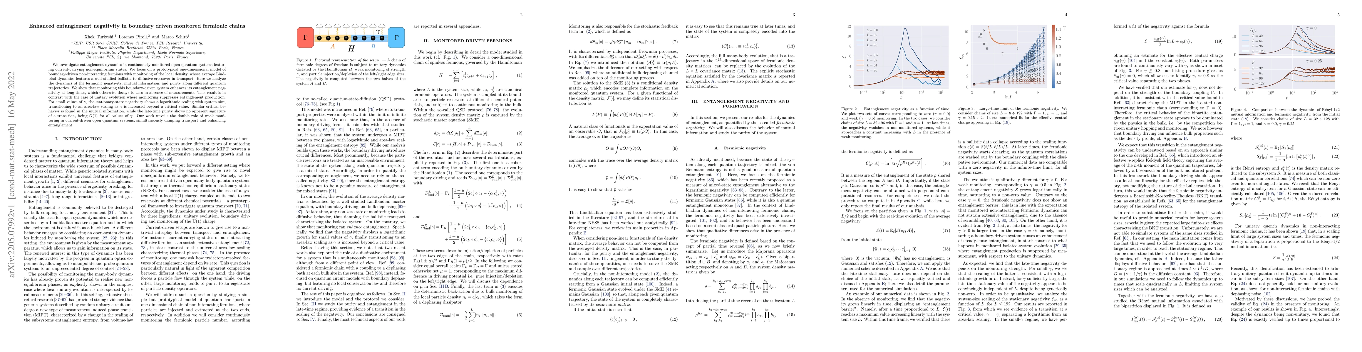 Thumbnail for Enhanced entanglement negativity in boundary driven monitored fermionic
  chains