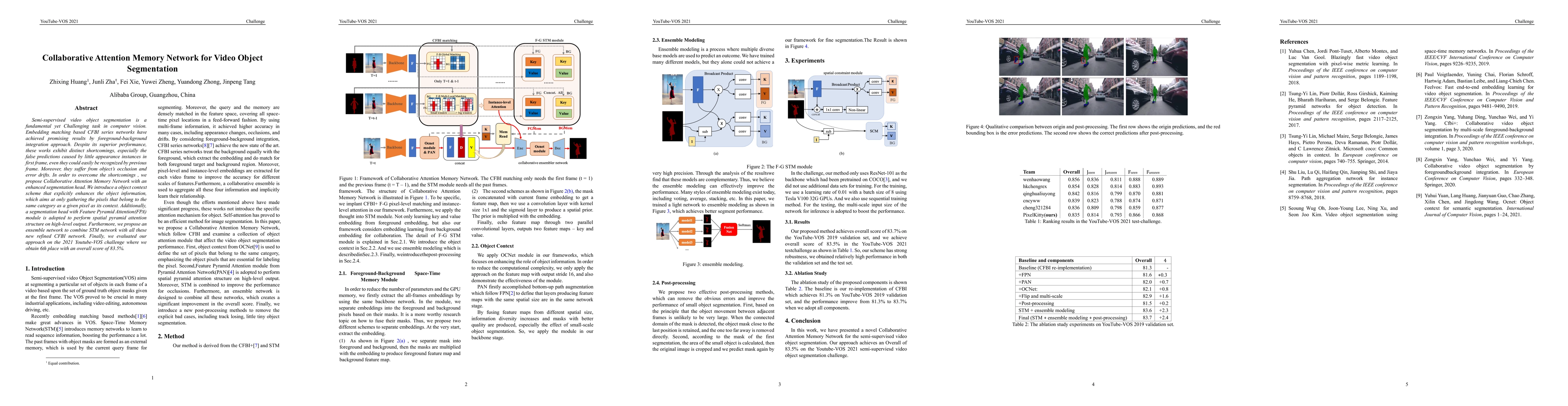 Thumbnail for Collaborative Attention Memory Network for Video Object Segmentation