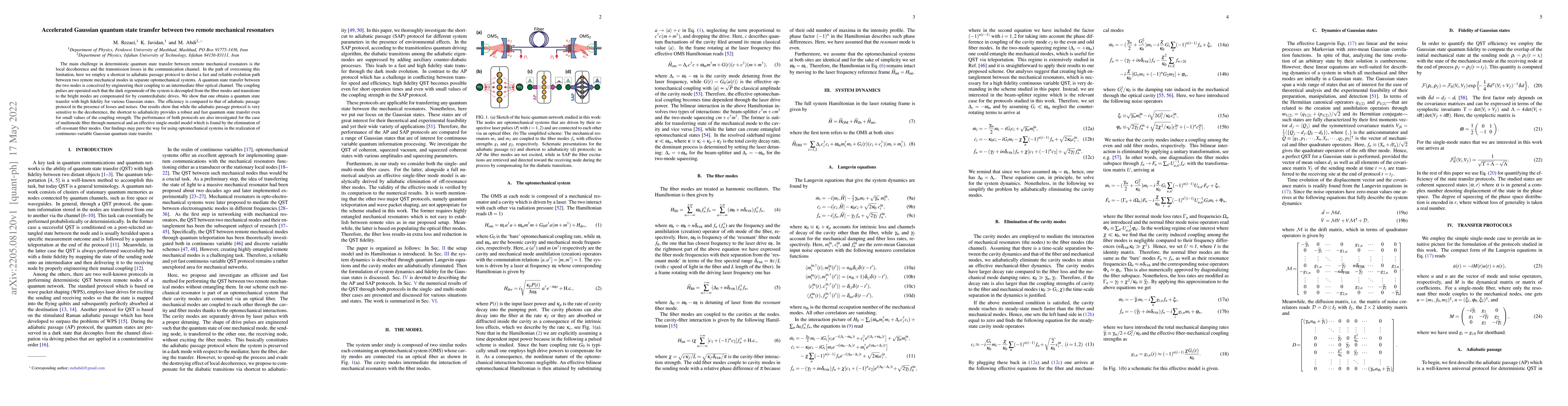 Thumbnail for Accelerated Gaussian quantum state transfer between two remote
  mechanical resonators