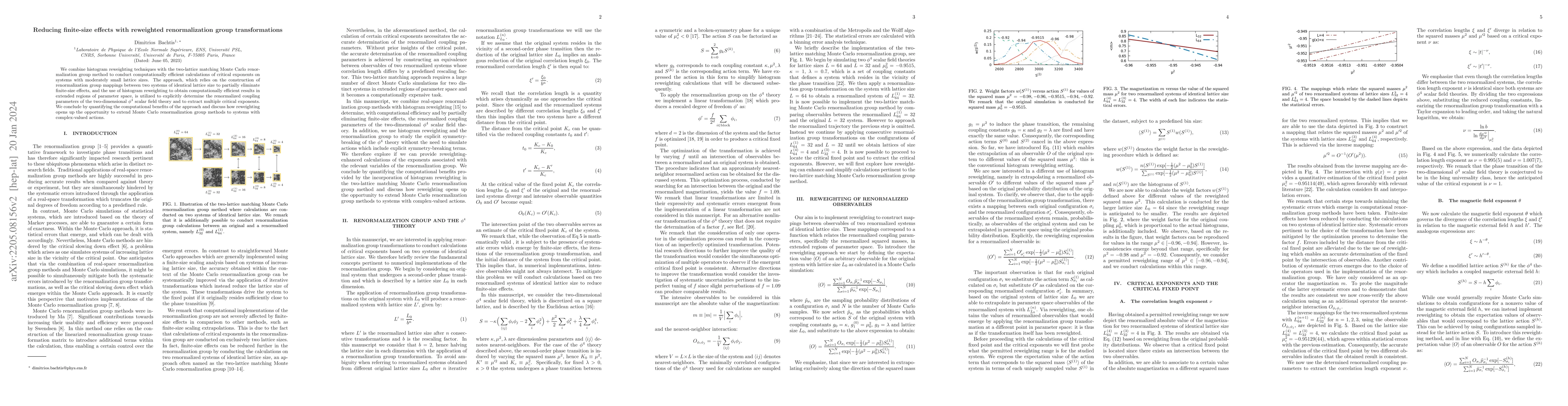 Thumbnail for Reducing finite-size effects with reweighted renormalization group
  transformations