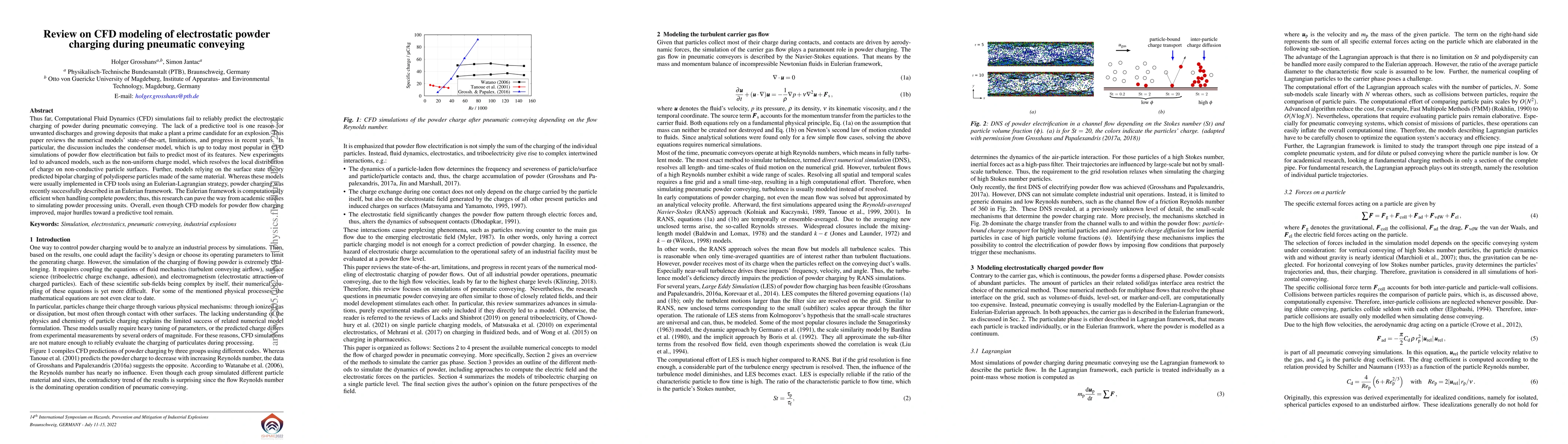 Thumbnail for Review on CFD modeling of electrostatic powder charging during pneumatic
  conveying