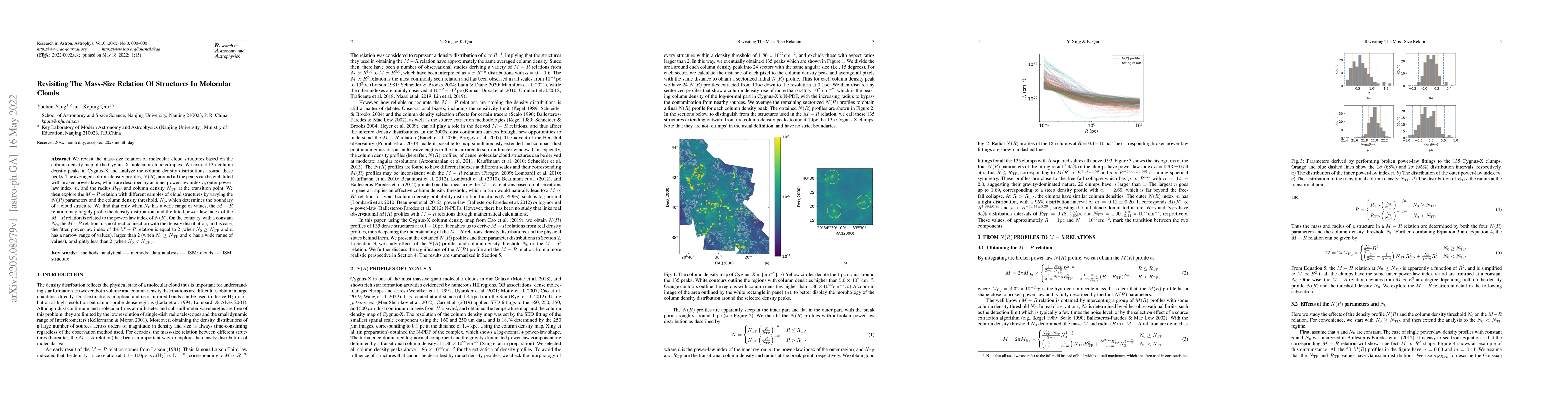 Thumbnail for Revisiting The Mass-Size Relation Of Structures In Molecular Clouds