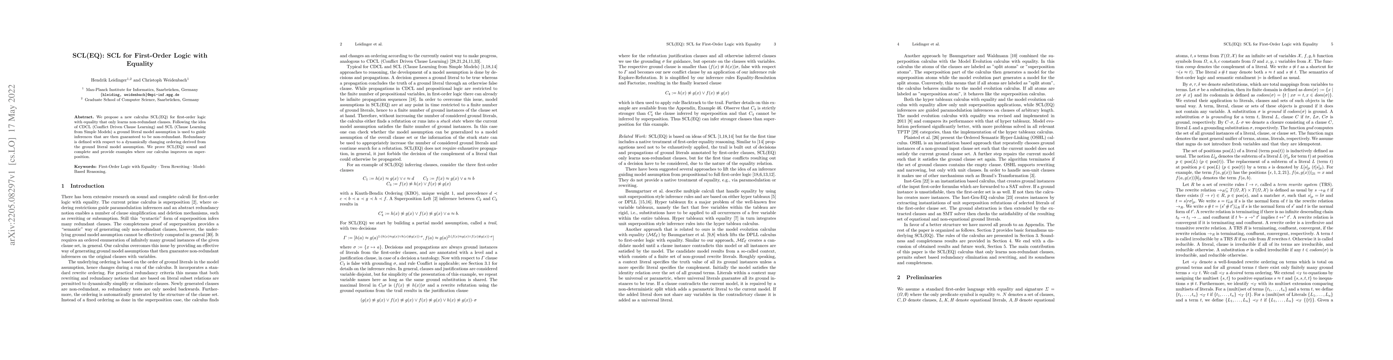Thumbnail for SCL(EQ): SCL for First-Order Logic with Equality