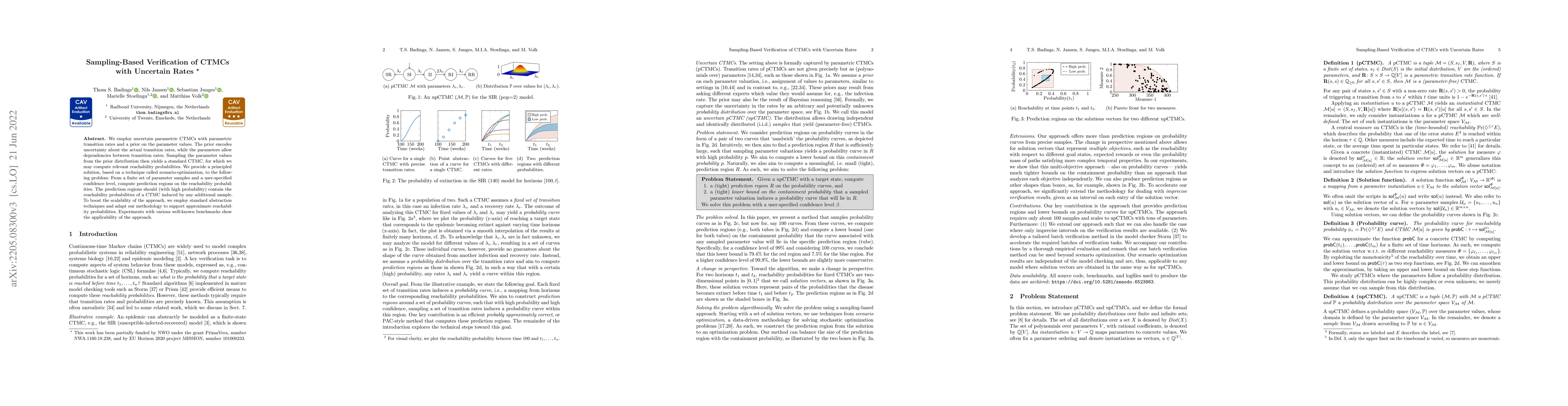 Thumbnail for Sampling-Based Verification of CTMCs with Uncertain Rates