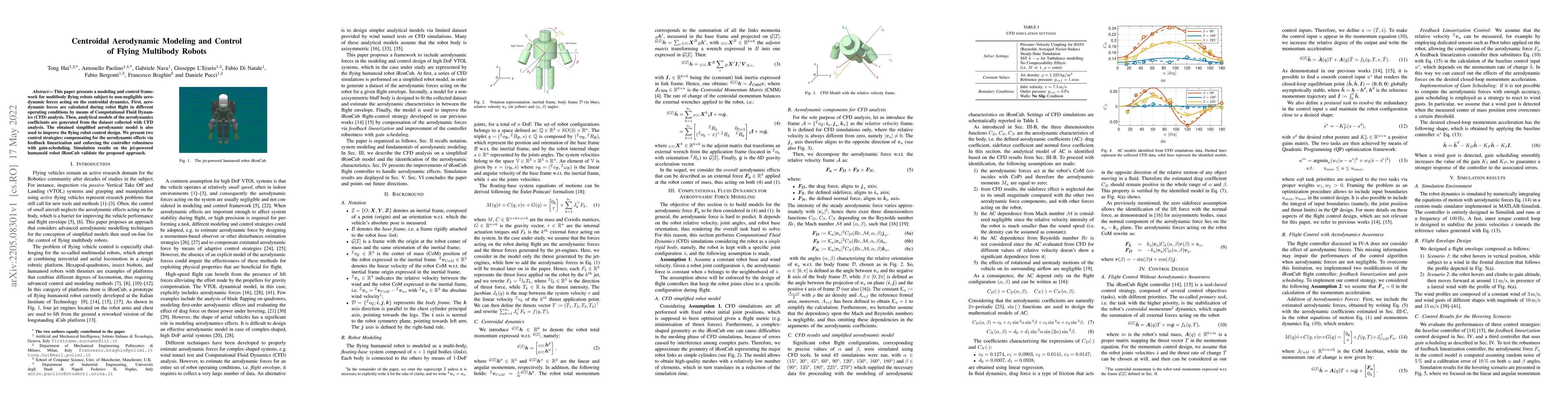 Thumbnail for Centroidal Aerodynamic Modeling and Control of Flying Multibody Robots