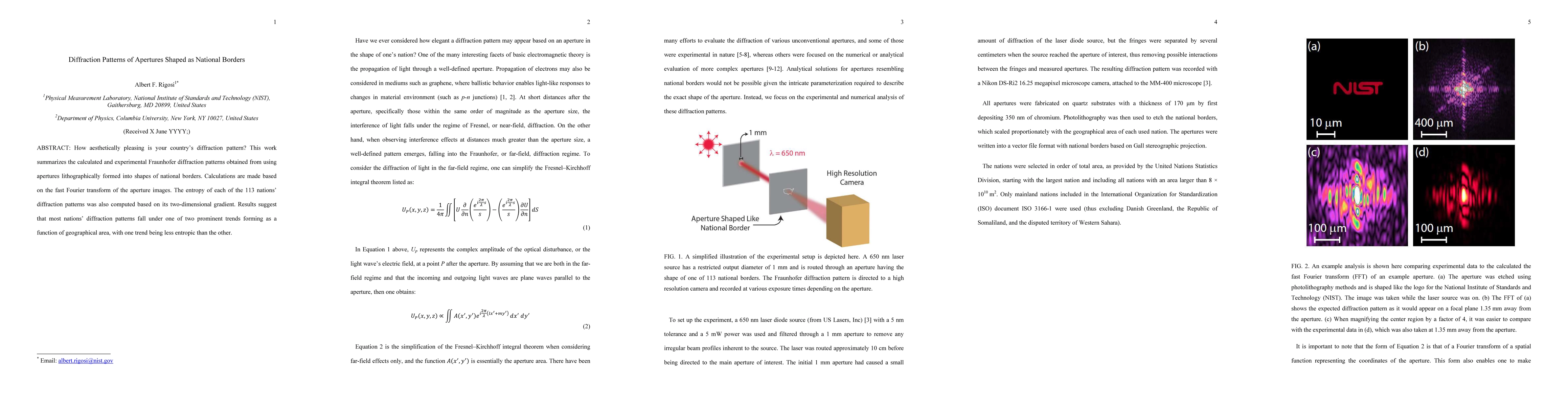 Thumbnail for Diffraction Patterns of Apertures Shaped as National Borders