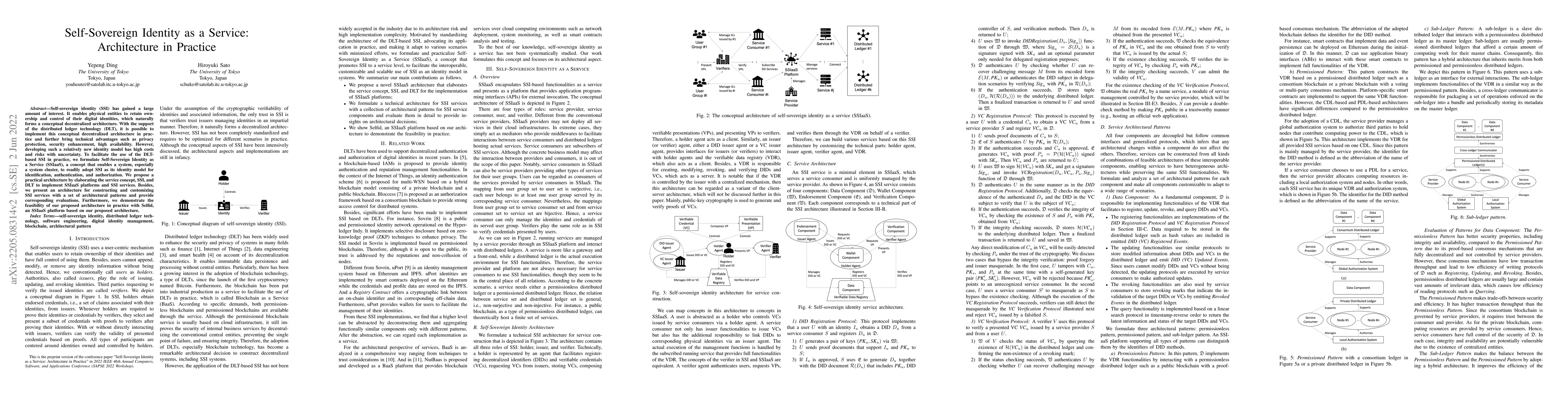 Thumbnail for Self-Sovereign Identity as a Service: Architecture in Practice