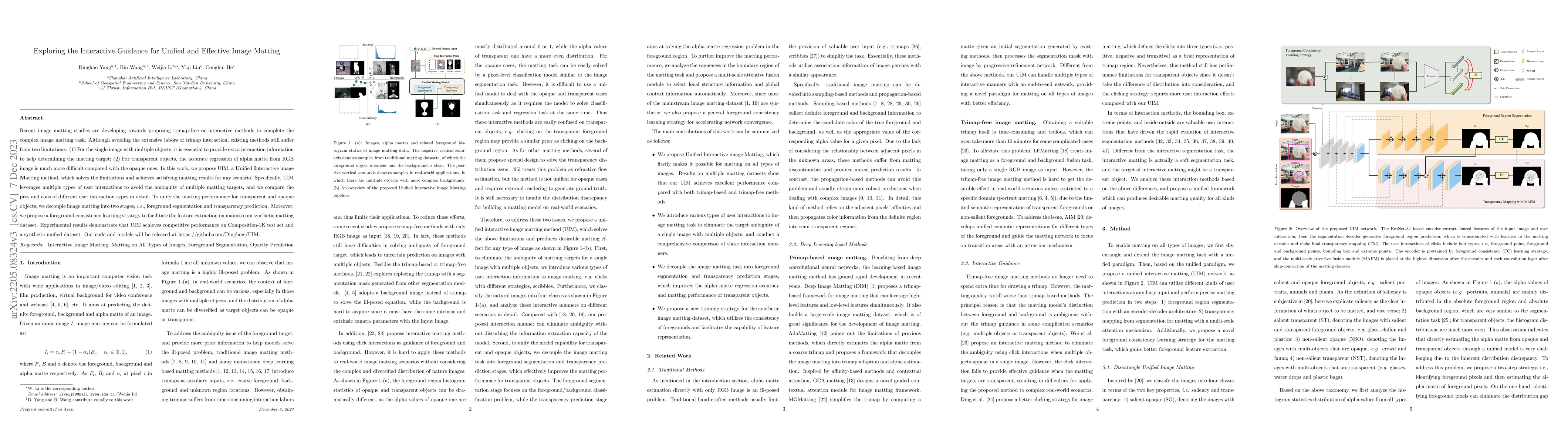 Thumbnail for Exploring the Interactive Guidance for Unified and Effective Image
  Matting