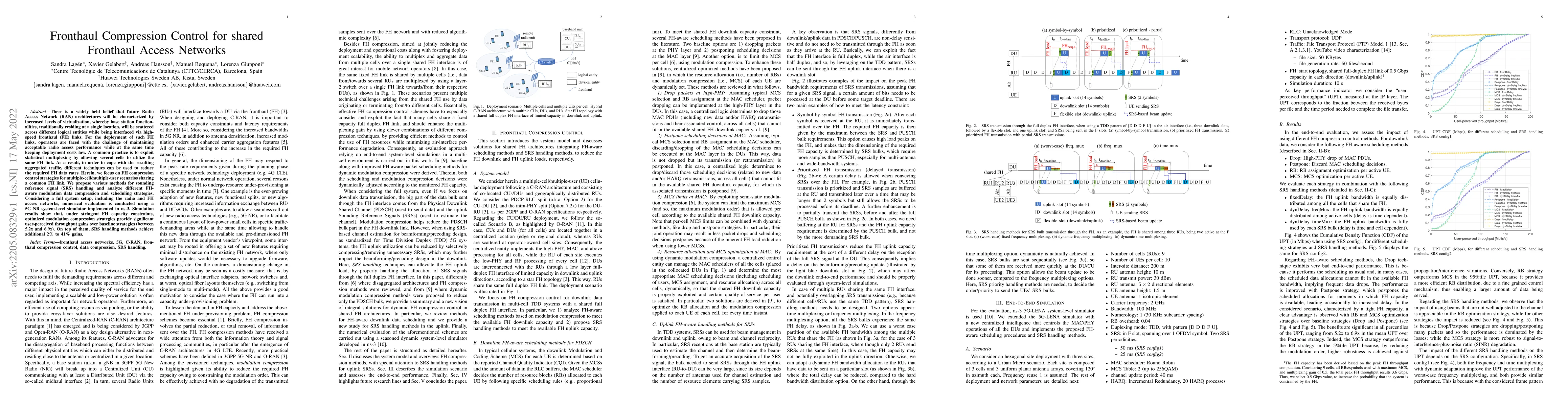 Thumbnail for Fronthaul Compression Control for shared Fronthaul Access Networks