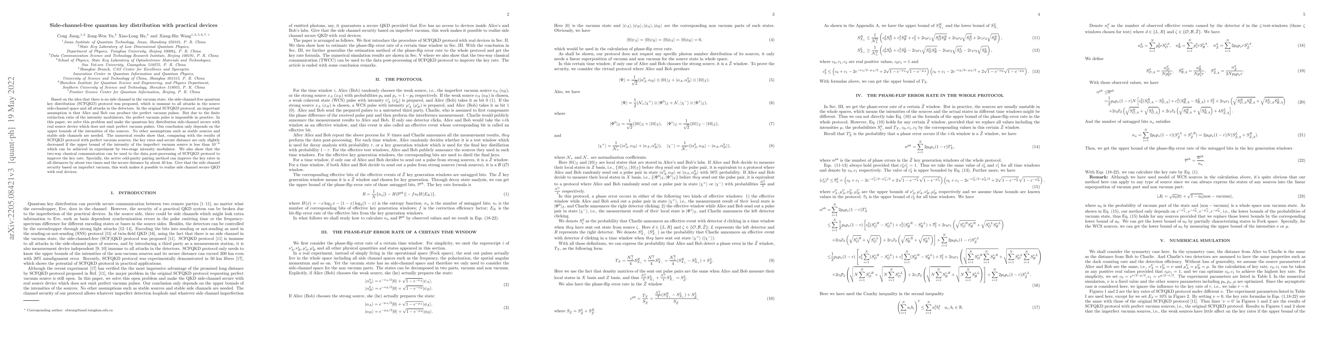 Thumbnail for Side-channel-free quantum key distribution with practical devices