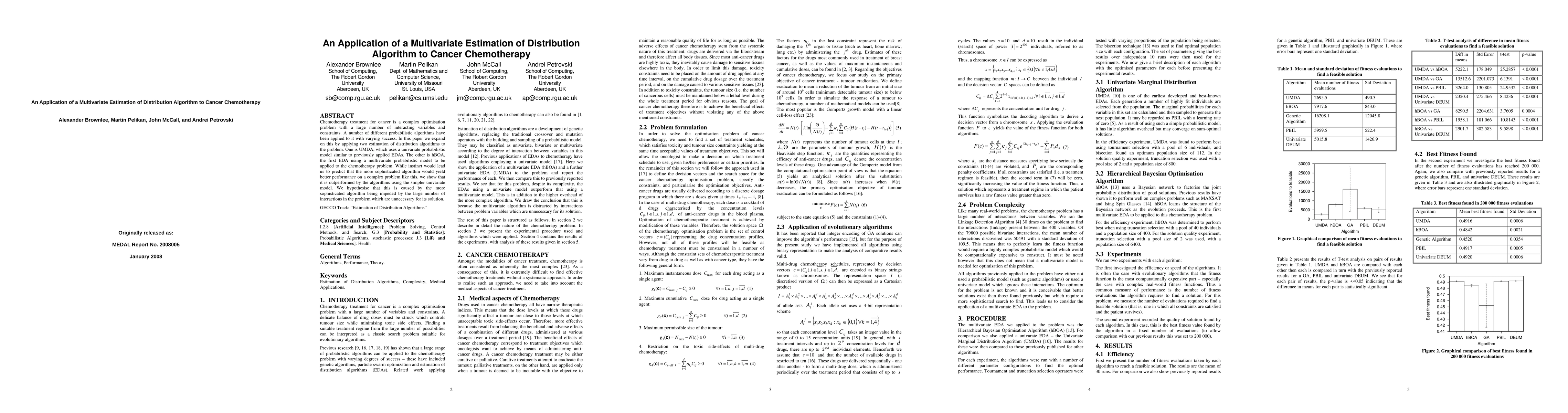 Thumbnail for An Application of a Multivariate Estimation of Distribution Algorithm to
  Cancer Chemotherapy
