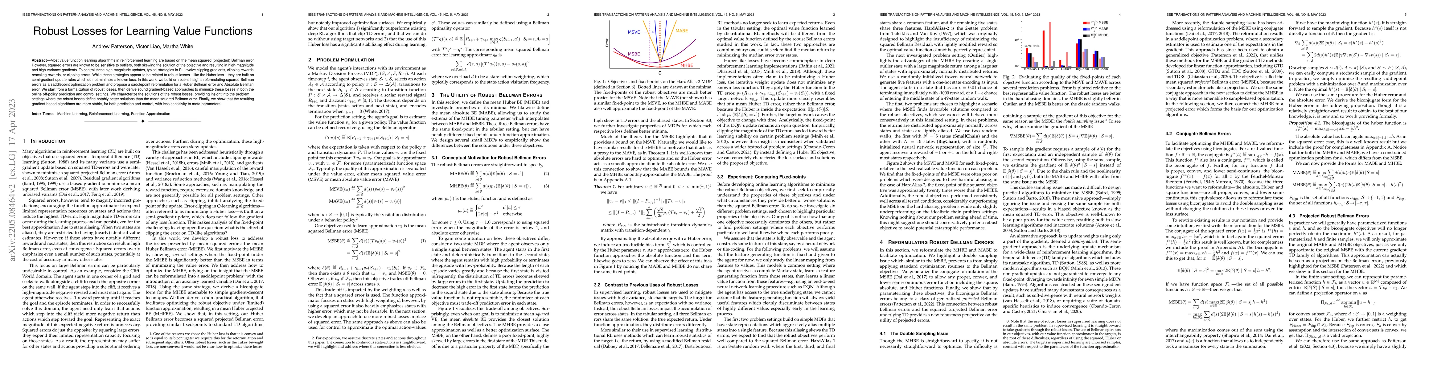 Thumbnail for Robust Losses for Learning Value Functions