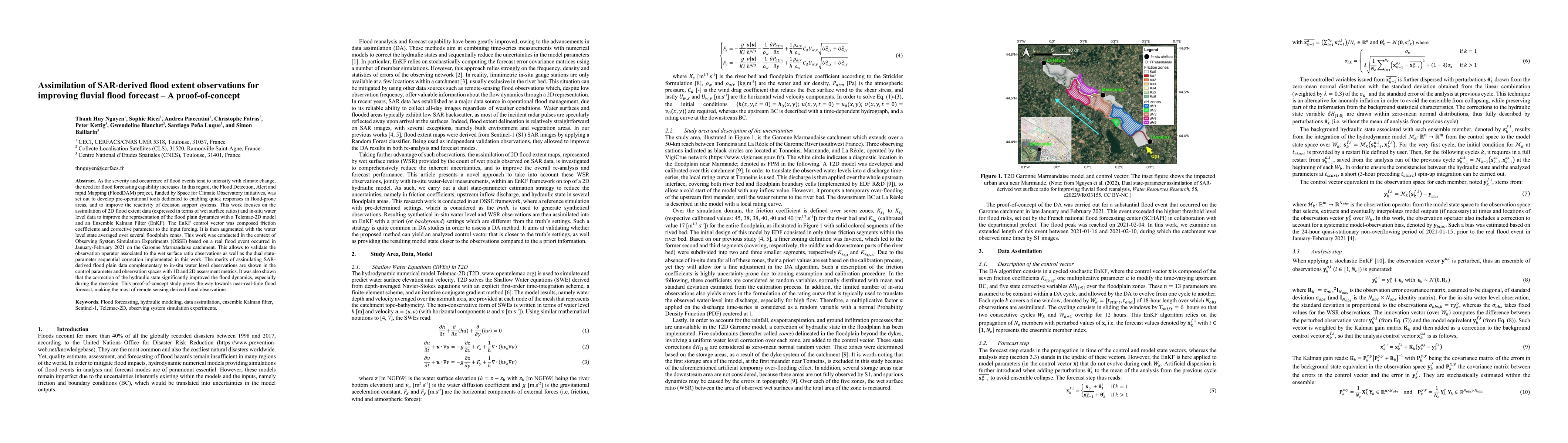 Thumbnail for Assimilation of SAR-derived Flood Observations for Improving Fluvial
  Flood Forecast