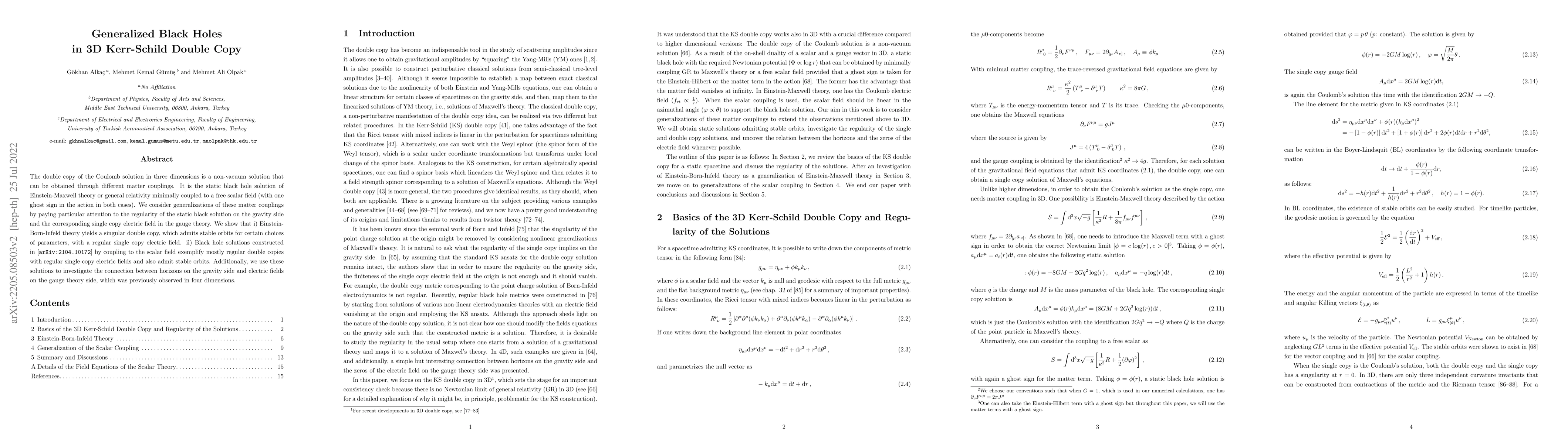 Thumbnail for Generalized Black Holes in 3D Kerr-Schild Double Copy