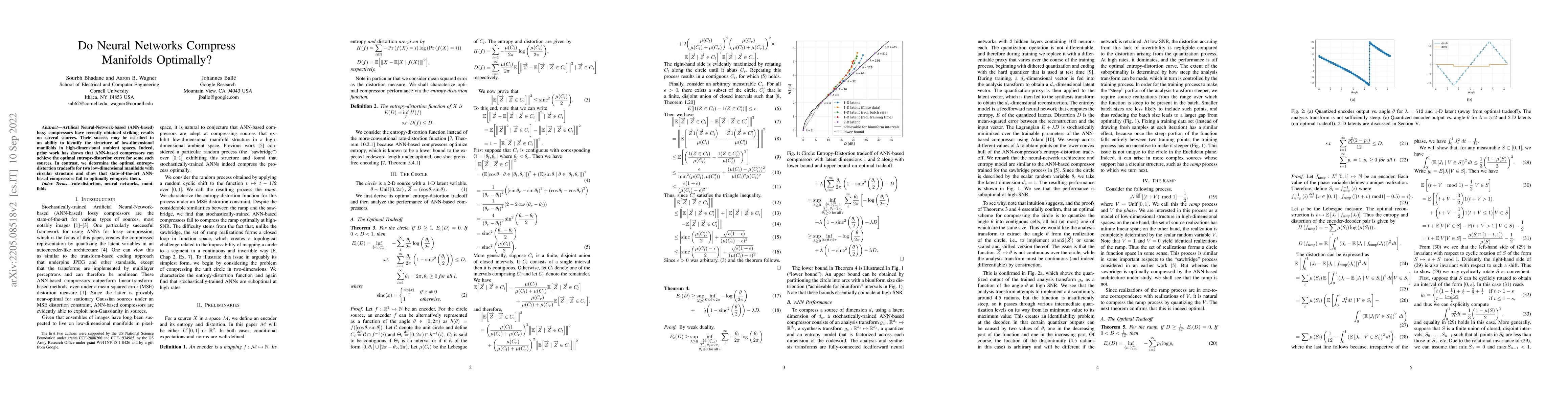 Thumbnail for Do Neural Networks Compress Manifolds Optimally?