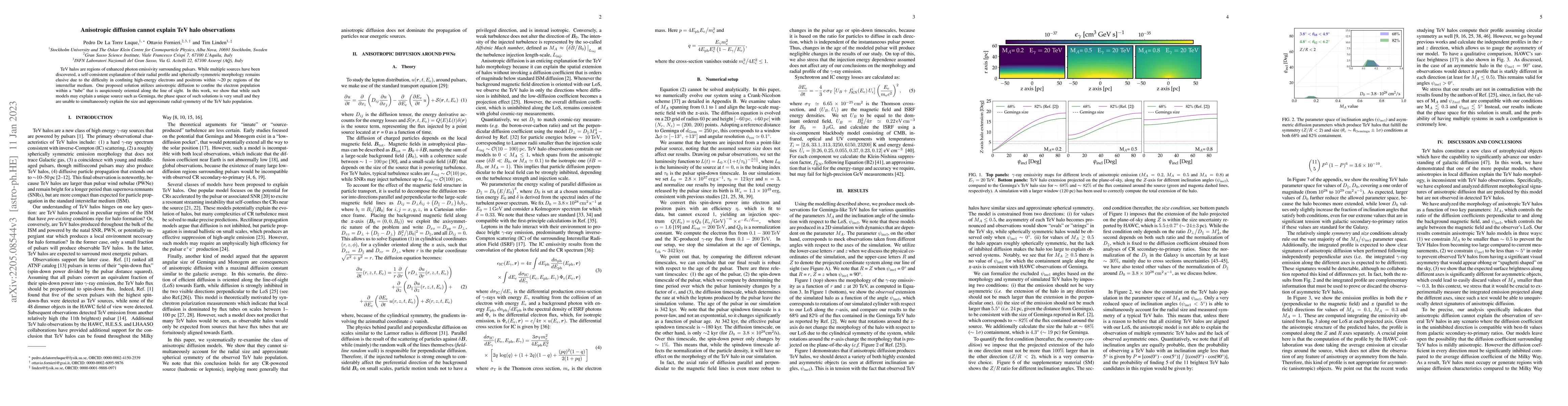 Thumbnail for Anisotropic diffusion cannot explain TeV halo observations
